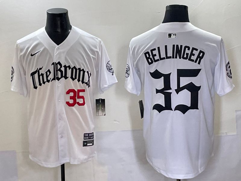 Men 2025 New York Yankees #35 Bellinger White Five generations Joint Name Nike MLB Jersey style 3->new york yankees->MLB Jersey